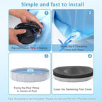 5ft Pool Pillows for Above Ground Pools, Heavy Duty Swimming Pool Air Pillow 0.4mm Thickened Pool Closing Winter Kit Pool Cover Float Balloon with String Repair Tape for Winterizing Ice Equalizer