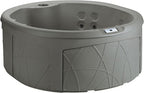 LifeSmart Key Largo Hot Tub Spa with 110 Volt Plug and Play and Multicolor Underwater LED Light for Patio, Lawn, and Garden, Taupe, 4-Person