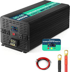 5000W 48V Pure Sine Wave Power Inverter 48V DC to 110V AC with Wireless Remote Control LCD Display 4 AC Outlets, 1 USB and Terminal Blocks for RV Truck Cabin Off Grid