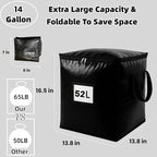 3 Pack 52L Storage Bags for Clothes, Moving Bags Heavy Duty Extra Large with Reinforced Handle, Storage Containers for Organizing Bedding, Blanket, Sheets, Pillows, Toys, Christmas Decorations