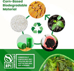 Compost Bags, Handle Tie Food Scrap Bags 3 Gallon,100 Count,Certified by BPI and ASTM D6400, Kitchen Compost Bin Compatible