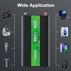 5600W Power Inverter,Peak Power 11200W 12V DC to AC 110120V,Remote Control with 4AC Outlets and3.1USB Port,LCDDisplay
