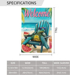 Sea Turtles Garden Flag Vertical Double Sided Outdoor Yard Flags 12.5x18 Inch Burlap Banners for House Lawn