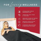 Sauna - Portable Sauna for Home - Infrared Blanket for Detox, Weight Loss & Relaxation, Dry Heat Therapy Bag, Personal Wellness at-Home Wraps with Adjustable Temp 95-185°F. 110V 500 Watts, 71" x 36"