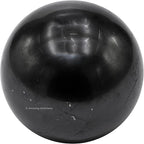 Amazing Gemstone Shungite Crystal Ball with Stand - 2 Inches Crystal Sphere Meditation Balls for Witchcraft and Decorative Balls