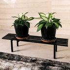 Zhongma One Tier Metal Plant Stand(45.67 L x 8.66 W x 7.9 H) Heavy Duty Plant Holder for Home, Window,Garden, Plant Lovers, Display Stand …