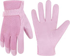 HANDLANDY Women Safety Work Gloves Utility Touch Screen Working Grip Glove for Yardwork Gardening Breathable Mechanic Gloves