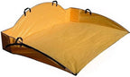 Reusable Cleanup Tarp for Lawns and Gardens - Landscape and Yard Accessories, Rake Leaves and Debris, Easy To Use, Collapsible Design, Sport, ( 4’ X 6’), Orange