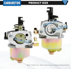 Snowblower Carburetor 951-12705 Carburetor Assembly Replacement for Troy-Bilt, Replacement for MTD Yard Machines, Replacement for Cub Cadet, Replaces 951-10974 951-10974A