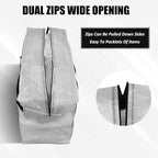 4 Pcs 66 Gallon Large Moving Bags with Zipper and Handles Foldable Storage Duffle Bags Heavy Duty Extra Large Totes for College Dorm Travel Clothes Blankets Bedding Moving (Clear)