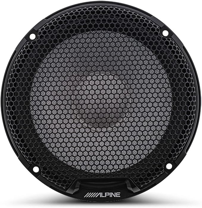 Alpine R2-S65C High-Resolution 2-Way Speaker Set / 6.5" with RKFR65 3-Piece Foam Fast Ring Speaker Enhancement