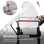 Creole Feast CFB2001 150 QT Crawfish Boiler, Outdoor Double Sack Propane Gas Crawfish Cooker with Foldable Cylinder Mounting Bracket and Stirring Paddle for Seafood & Crawfish Season, Black