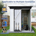 Outdoor Metal Storage Shed with Lock