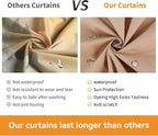 Gazebo Curtain Replacement Universal 6-Panel Sidewalls 12' x 20', Outdoor Gazebo Privacy Curtains with Zipper, Replacement for Outdoor, Patio Canopy, Garden and Backyard (Curtain Only)