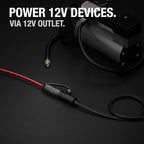 Cobra POWER 500W Power Inverter, Portable – 500-Watt Car Charger, 2 Grounded AC Outlets & NOCO GC019 15A 14AWG 12V Adapter, Heavy-Duty Cigarette Lighter Plug, and Male to Female Socket
