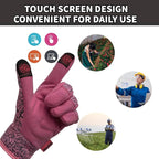 Thorn Proof&Puncture Resistant Gardening Gloves with Grip,Garden Glove for Women, Leather Yard Work Gifts