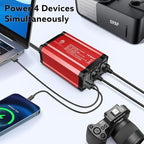 300W Car Power Inverter - Fast Charging PD 65W USB-C & QC3.0 Ports - 12V DC to 110V AC Converter for Vehicles with Multi-Protection
