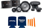 Alpine 6.5" R2 Pro-Series High-Resolution Speaker Bundle - A Pair of R2-S6533-Way Component Speakers & a Pair of R2-S652 6.5" 2-Way Component Speakers