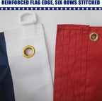 American Flag 8x12 Ft, Six Brass Grommets Multipurpose US Flag, Embroidered Stars, Sewn Stripes, Outdoor Heavy Duty Durable USA Flags, Hanging Indoor/Bedroom/Room/Wall American Flag