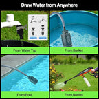 1200PSI Cordless Pressure Washer, 2X 6.0Ah Battery Power Washer with Triplex Plunger Pump & Pressure Settings, 500W Brushless Motor for Car Washing, Home Cleaning, Patio, Driveway