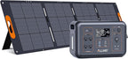 ALLWEI LiFePO4 Solar Generator 1200W(2400W Peak) with 1 * 200W Solar Panel, Fast Charge in 1.5Hrs, 1008Wh Portable Power Station, 4 AC Outlet, UPS Mode, Power Generator for Camping Outdoor Emergency