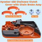 435 Clutch Cover Assembly for Husqvarna 435 Chainsaw Chain Brake Clutch Cover 536329204, Chain Brake Assembly Clutch Side Cover For Husqvarna 435 X-Torq Chainsaw Parts with Snap Clips Bar Nuts