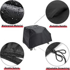Kingling Pizza Oven Cover for Cuisinart CGC-403 3-in-1 Pizza Oven Grill, Waterproof Outdoor Grill Cover - 28''L x 21''W x 17.5''H