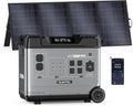 OUKITEL P5000 Pro 3600W Solar Generator with 400W Panel, 5120Wh Solar power station with 5 AC Outlets (6000W Peak), 1800W Fast Charging, Emergency Battery Backup for Home, RVs