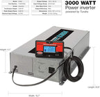 Tundra S Series - DC/AC Truck Power Inverter - Pure Sine Wave 3000W / 24V DC to 120V AC - S3000