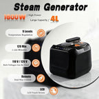 Portable Home Sauna Steam Machine with Remote Control - 1600w 4l Upgrated Fast-Heating System, 9-Level Adjustable Steam & 120-Min Timer, for Home Spa Sauna Accessories