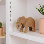 African Animal Elephant Statue Decor, Table Room Home Decoration, Modern Art Sculpture, Handmade Resin Animal Statue,Bohemian Decoration,Shelf Decoration