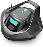 AIPER Cordless Robotic Pool Cleaner, Pool Vacuum Lasts 90 Mins, LED Indicator, Self-Parking, Ideal for Above-Ground Flat Pool up to 860 sq.ft