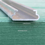 20 Set 6.6 Ft Greenhouse Lock Channel and Spring Wire，Aluminum Alloy Lock Channel and PVC Coated Spring Wires for Fixing Greenhouse Plastic Cover