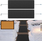 Snow Melting Mats Outdoor for Walkways, 20 x 60 2 Pack in No-Slip Heated Outdoor Mats with 10 ft Power Cord, 3 in/h Speed Snow and Ice Melting Pads for Winter Backyards Snow Removal