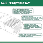 754-0367 954-0367 Drive Belt 3/8 x 34 inch v Belt Replacement MTD Snow Thrower 21130SE 826 926E Oregon 75-091 Stens 265-013,75-157,265-256, 13288, 230-3256, B17540367(2 Pack)