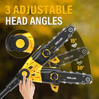 Pole Saw, 8-Inch Pole Saw for Tree Trimming Cordless 15-FT Max Reach, Auto Oiling, Tool-Less Electric Pole Saws, Tree Trimmer with Battery & Fast Charger