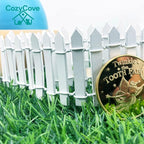 Miniature Fairy Garden Fence 35 Inches,Fairy Garden Accessories Outdoor Wood Picket Fence,DIY Flowerpot Decoration, Miniature Garden Decoration
