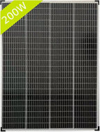 200 Watt 12/24 Volt Monocrystalline Solar Panel 12BB High Efficiency Solar Module for RV Trailer Camper Marine Off Grid