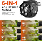 Short Pressure Washer Gun with Swivel 5200 PSI，Power Washer Gun Compatible with Foam Cannon - Car Wash Foam Gun-1/4 Quick Connector, with Nozzle Tips (MRP-003-Spray Gun-A)