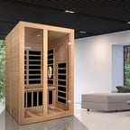 Santiago Elite 2-Person Ultra Low EMF (Under 3 MG) FAR Infrared Sauna, Curb Side Delivery