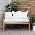 RSH DECOR: 6-Pack Pillow Set | All-Weather Spun Fabric | Water & Fade-Resistant | 17" Square, 20" x 12" Lumbar, 20" x 6" Neck Roll | Outdoor Pillows for Patio Furniture | Red