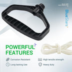 BlueStars 490-241-0002 Snowblower Starter Handle Rope Replacement Part - Compatible with Most MTD Two-Stage Snow Blowers