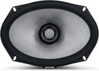 Alpine 6x9 R2 High-Resolution Speaker Bundle - A Pair of R2-S69C 2-Way Component Speakers & a Pair of R2-S69 6x9 Coaxial Speakers
