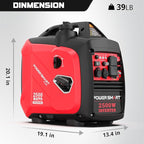 PowerSmart 2500-Watt Portable Inverter Generator with CO Protect for Camping