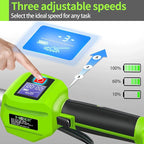 4-in-1 Cordless String Trimmer/Edger Electric Pole Hedge Trimmer 2 * 5000mAh Battery Powered Pole Saw Portable Weed Wacker and Brush Cutter Blade, Multi-Tool Kit for Grass Garden Lawn Care