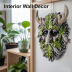Tree Face Sculpture, Funny Horned Old Man Tree Hugger Statue, Indoor & Outdoor Creative Props for Garden and Home,8.27" x 5.12" x 2.4"