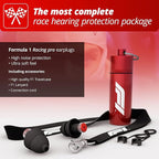 Alpine Formula 1 Earplugs - Reusable Hearing Protection for Race Events and Loud environments - Noise Reduction of 22dB - Ultra Soft Comfort Filter Hearing Protection - Official F1 Product