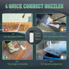 Pressure Washe Touch Screen Adjustable Pressure Power Washer with 4 Quick Connect Nozzles,Inlet Hose & Filter, Foam Cannon for Cars/Fences/Driveways Cleaning