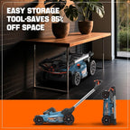 SENIX X6 60 Volt Max* 21-Inch 3-in-1 Cordless Push Lawn Mower,Self-Propelled,with Bagging,Mulching,Side Discharge,Height Adjustment,Smart Display,8Ah Lithium-ion Battery&Charger Included (LPSX6-H)