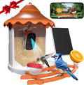 BirdsView Bird Feeder with 2K Ai Camera, Solar Panel, Hummingbird Feeder, Bird House, Live Alerts & Species Recognition – Ideal for Bird Lovers